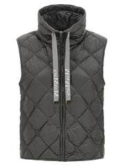 Max Mara Gray Polyamide Sleeveless Jacket
