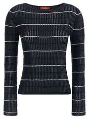 Max Mara Blue Silk Cardigan