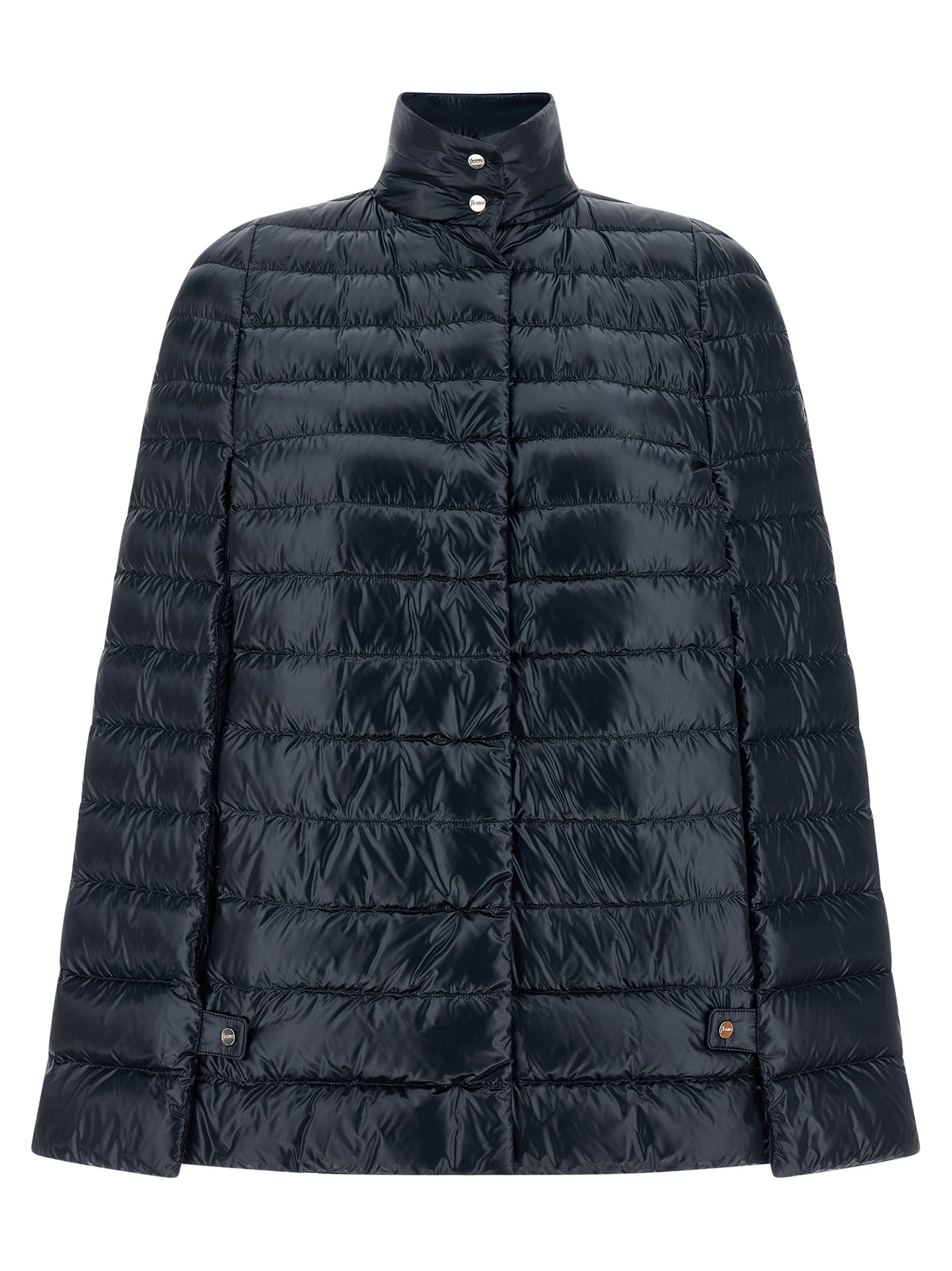 Herno Blue Polyamide Coat for Women