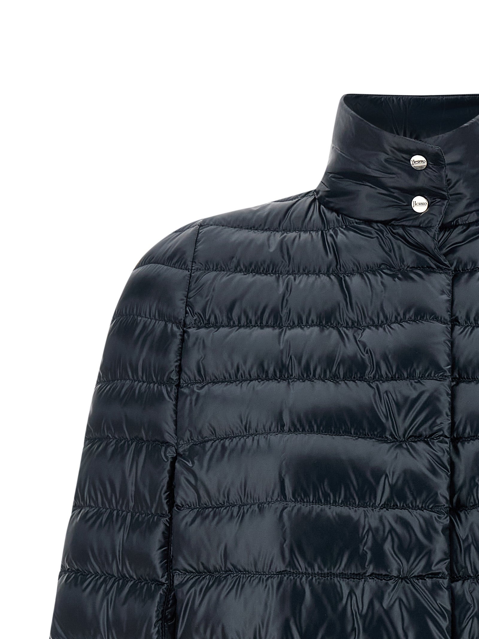 Herno Blue Polyamide Coat for Women