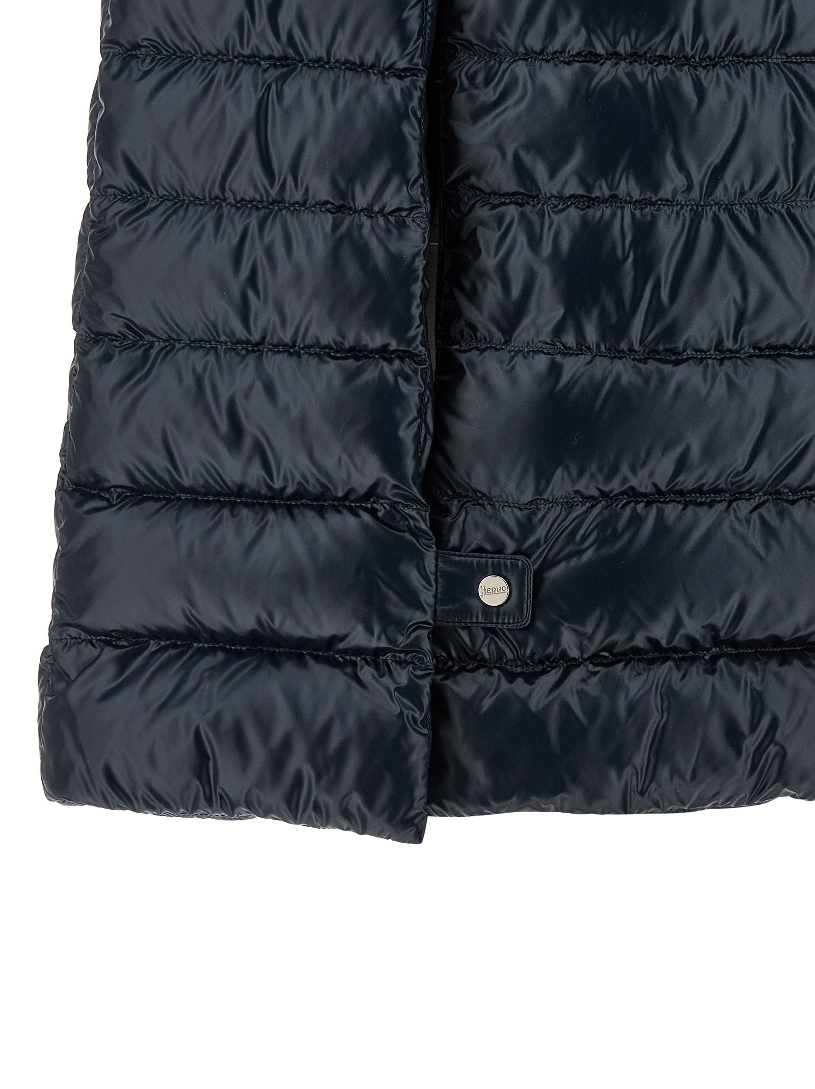 Herno Blue Polyamide Coat for Women
