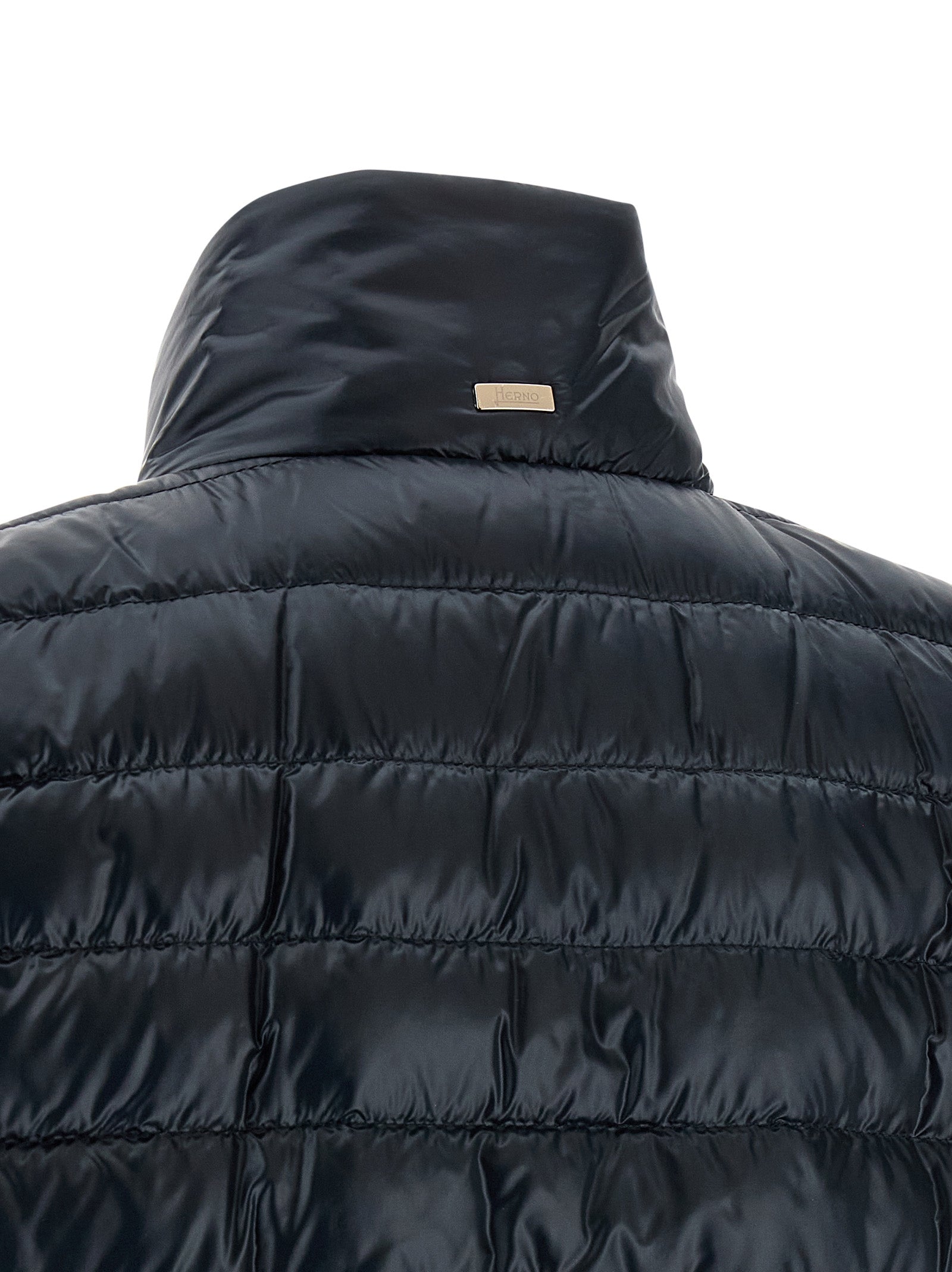 Herno Blue Polyamide Coat for Women