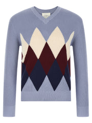 Ballantyne Blue Cotton Cardigan