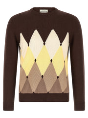Ballantyne Brown Cotton Cardigan