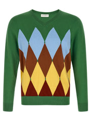Ballantyne Bicolor Cotton Cardigan