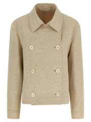 Brunello Cucinelli Beige Linen Jacket