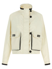 Ferragamo White Linen Full-Length Jacket