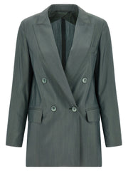 Max Mara Bicolor Virgin Wool Blazer