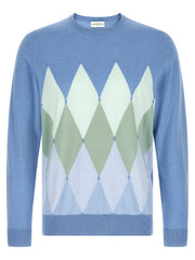 Ballantyne Blue Cotton Cardigan