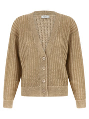 Peserico Beige Viscose Cardigan