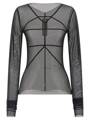 Rick Owens Black Nylon Cardigan