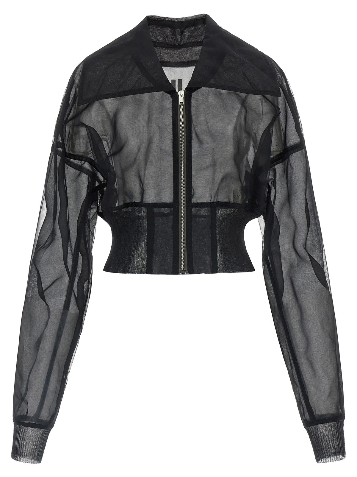 Rick Owens Black Nylon Bomber