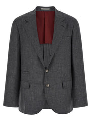 Brunello Cucinelli Gray Wool Blazer
