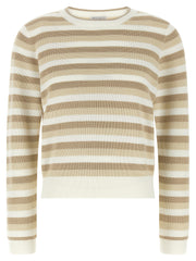 Brunello Cucinelli Beige Cotton Cardigan
