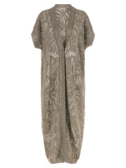Brunello Cucinelli Brown Linen Cardigan
