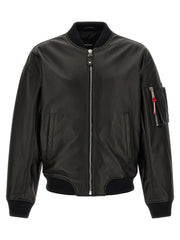 Dsquared² Black Leather Leather Jacket