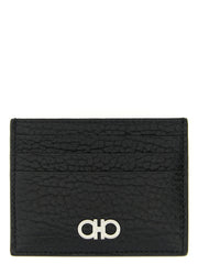Ferragamo Black Calfskin Cardholder