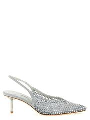 LE SILLA Gray Polyester Mid Heel Pumps