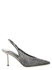 LE SILLA Gray Polyester High Heel Pumps