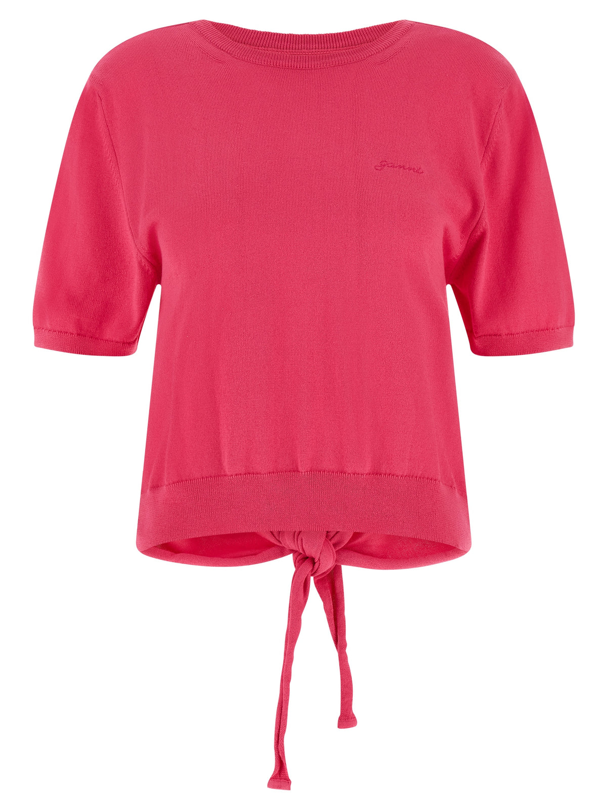 Ganni Fuchsia Organic Cotton Cardigan for Women