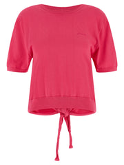 Ganni Fuchsia Organic Cotton Cardigan for Women