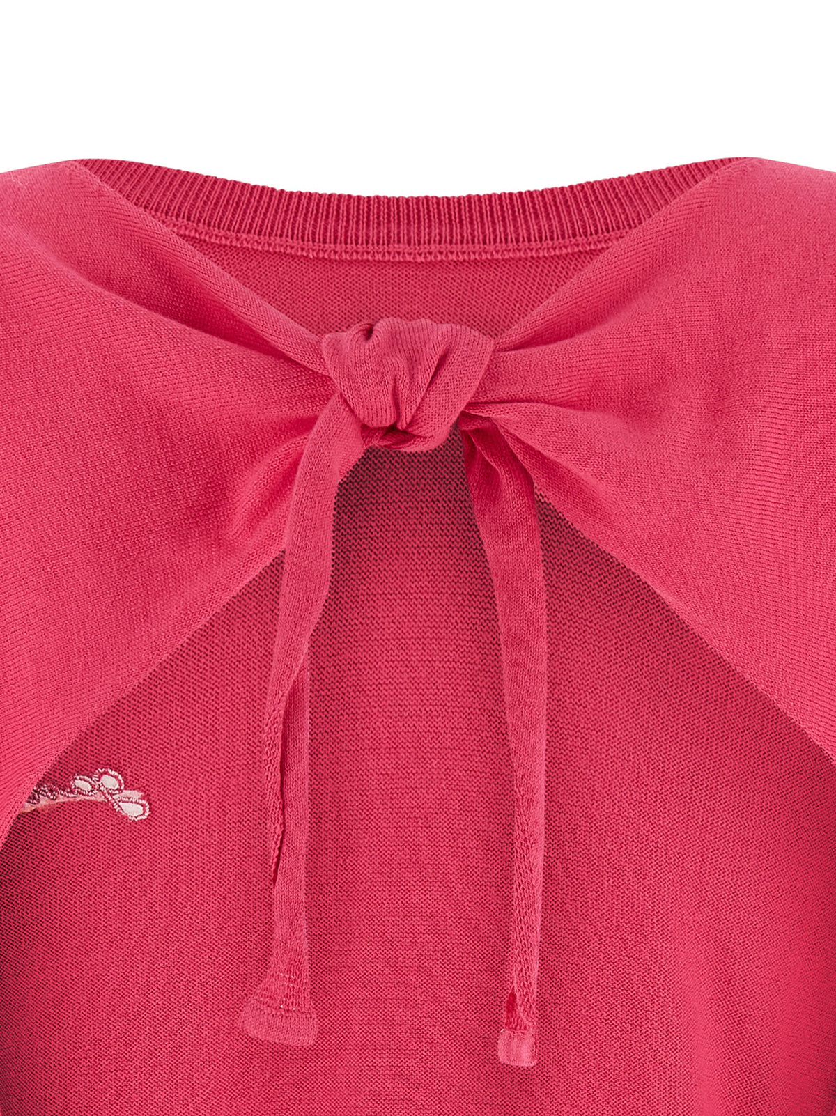 Ganni Fuchsia Organic Cotton Cardigan for Women