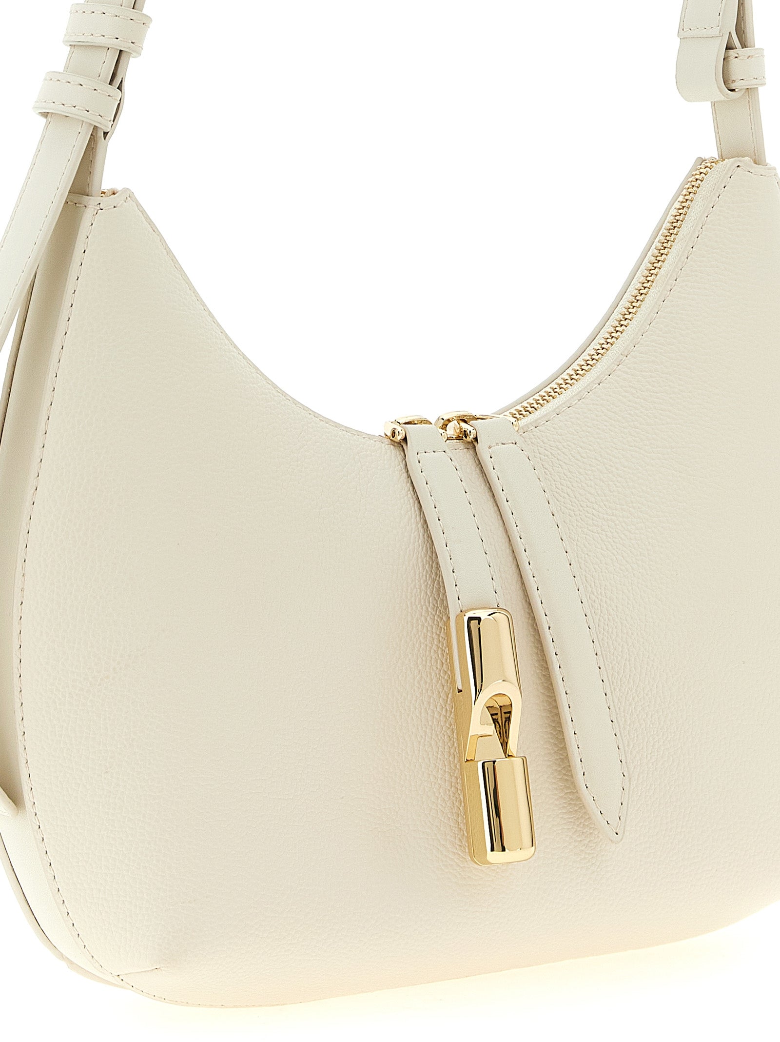 Furla White Calfskin Shoulder Bag