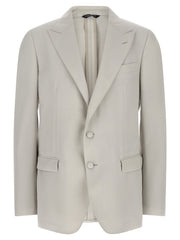 Dolce & Gabbana Gray Virgin Wool Blazer