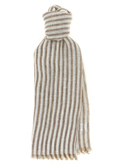 Brunello Cucinelli Brown Linen Scarf