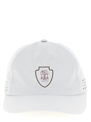 Brunello Cucinelli White Nylon Cap (Baseball Hat)