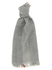Brunello Cucinelli Gray Virgin Wool Scarf