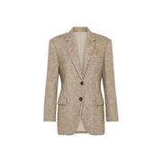 Brunello Cucinelli Beige Cashmere Blazer