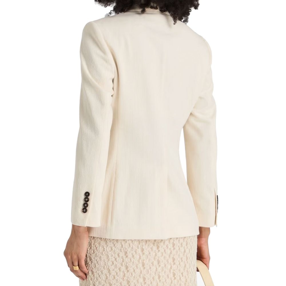 Brunello Cucinelli White Cotton Blazer for Women