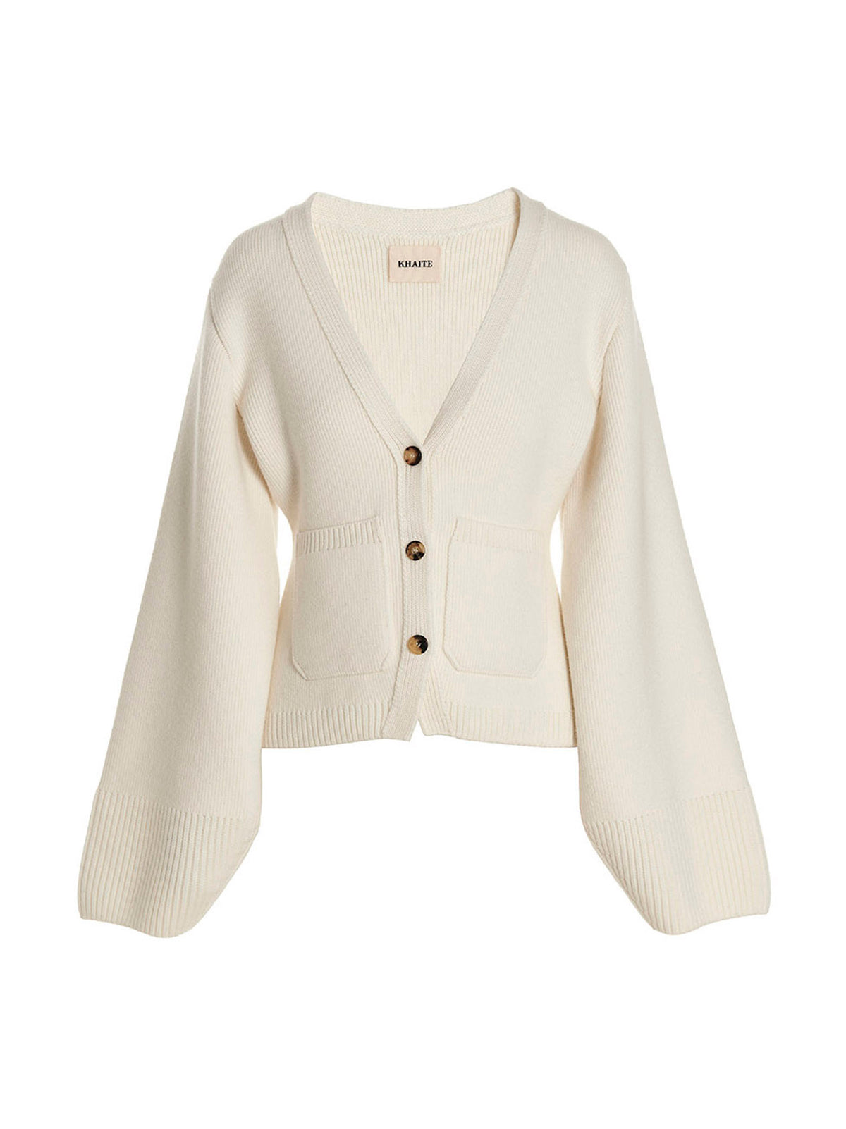 Khaite White Cashmere Cardigan for Women