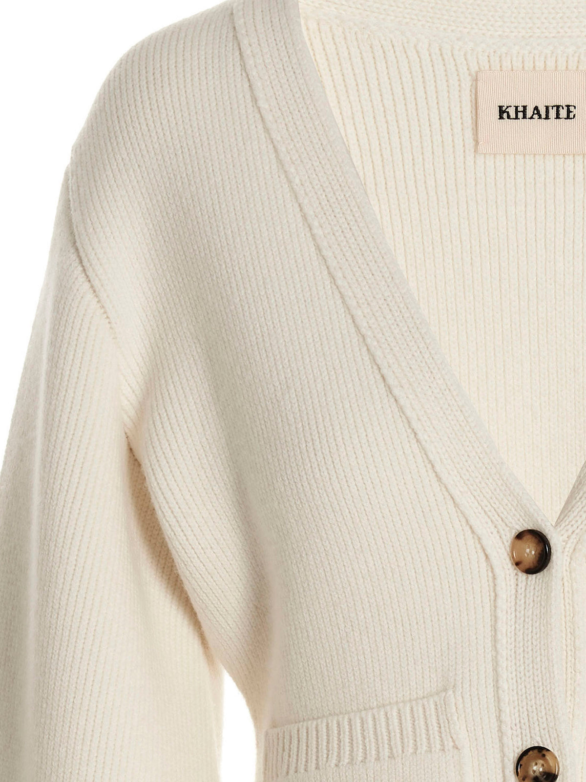 Khaite White Cashmere Cardigan for Women