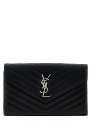 Saint Laurent Black Calfskin Clutch Bag