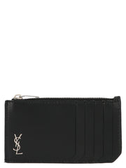 Saint Laurent Black Calfskin Cardholder