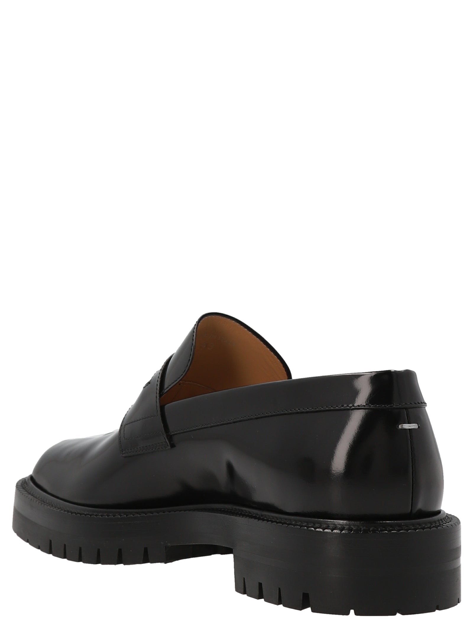 Maison Margiela Black Calfskin Slip-On Loafers