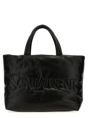Saint Laurent Black Lamb Leather Tote Bag