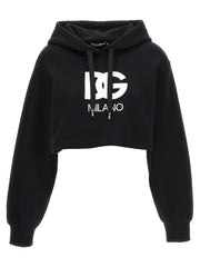 Dolce & Gabbana Black Cotton Hoodie