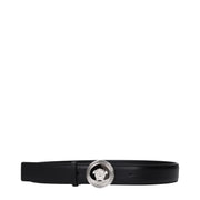 Versace Black Leather Regular Belt