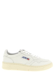 Autry White Goatskin Low Top Sneakers