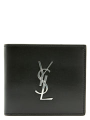 Saint Laurent Black Leather Wallet