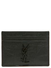 Saint Laurent Black Lambskin Cardholder
