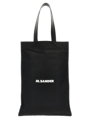 Jil Sander Black Cotton Tote Bag