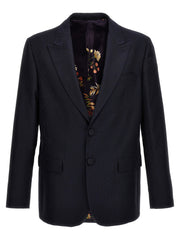 Etro Blue Cotton Blazer