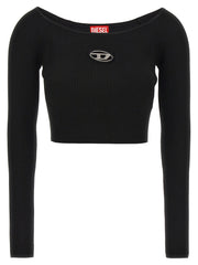 Diesel Black Viscose Cardigan