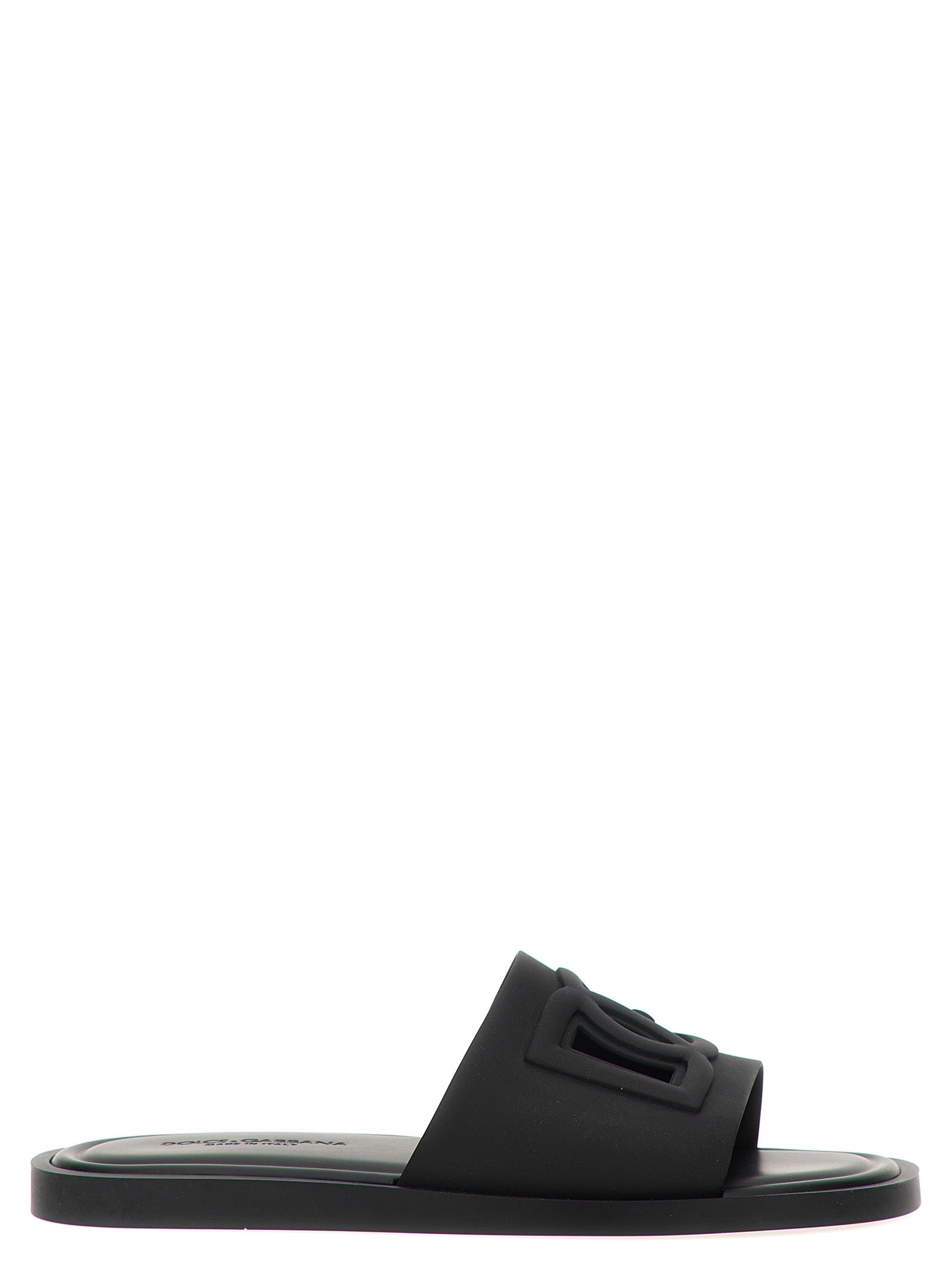 Dolce & Gabbana Black Polyethylene Slides