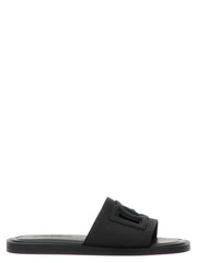 Dolce & Gabbana Black Polyethylene Slides