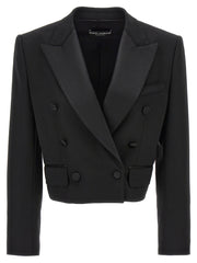 Dolce & Gabbana Black Virgin Wool Blazer